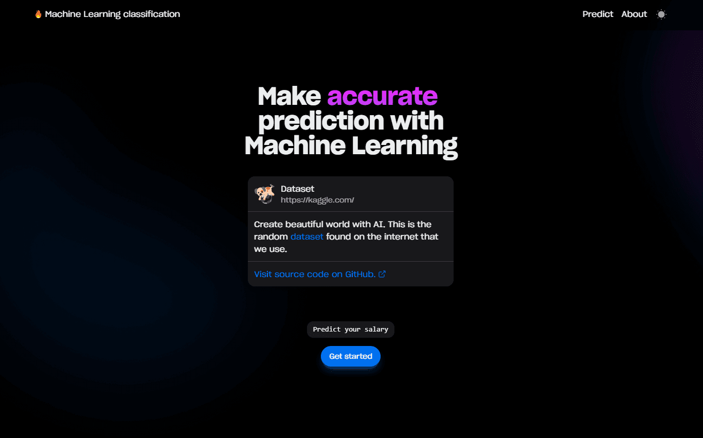 landing page